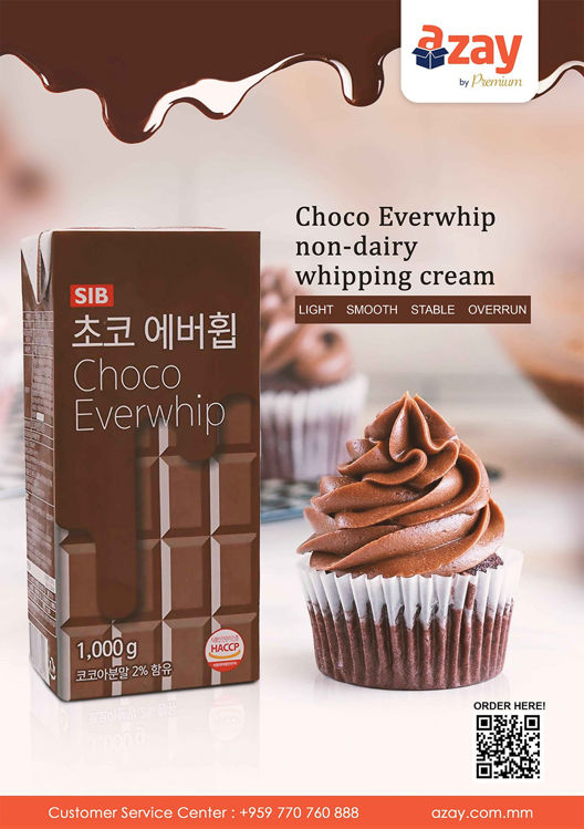🎉 Introducing Choco Everwhip: The Ultimate Non-Dairy Whipping Cream! 🍫